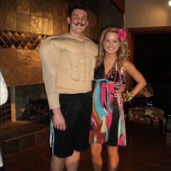 Multi colored halter dress - Picture 2 of 5